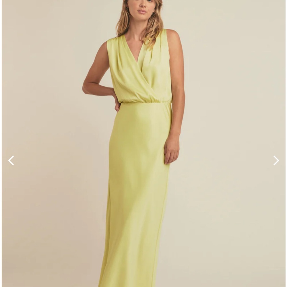NWT Favorite Daughter Nite Limeade Silk Dress Sz Sm